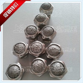 金属滤网消音器XSVT-G01不锈钢消声器  螺纹G1/8