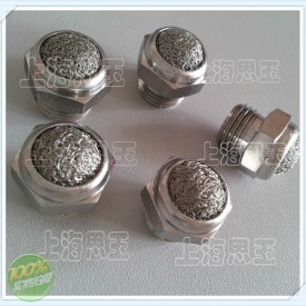 美标滤网消音器XNL-N10不锈钢消声器 NPT螺纹一1寸