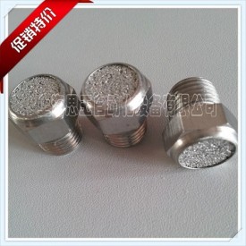 耐腐蚀酸碱BSPT螺纹3/4 不锈钢平头消声器XSV-06